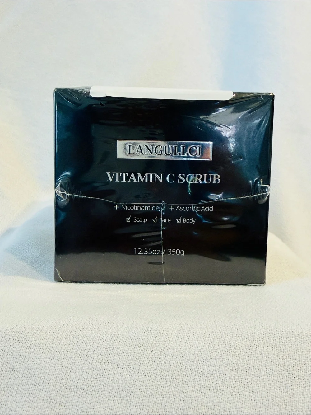 Vitamin C Exfoliating Scrub 350g Face Body Scalp Niacinamide Deep Cleansing New